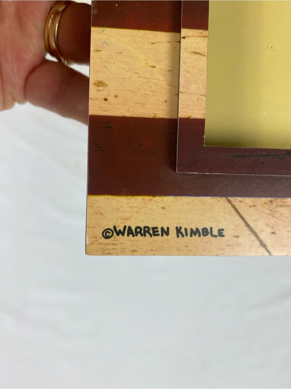 Warren Kimble Americana Star & Stripe Picture Frame - Red, Blue & Cream 4x6